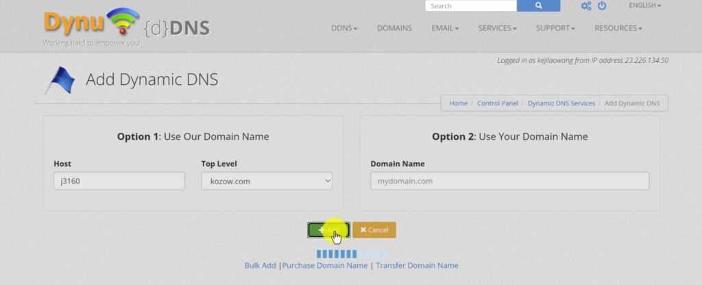 免费永久 DDNS 方案分享：Dynu 动态域名注册与使用教程，飞牛 NAS、OpenWrt能用